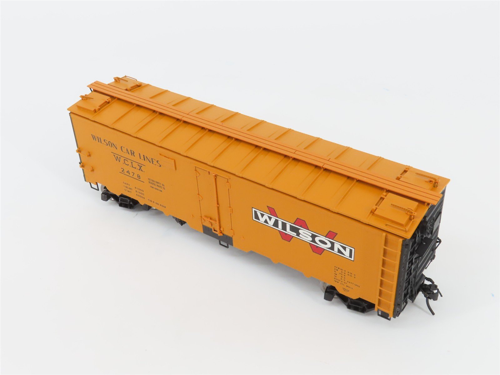 O Scale 2-Rail Atlas 9538-2 WCLX Wilson Car Lines 40' Steel Reefer Car #2478