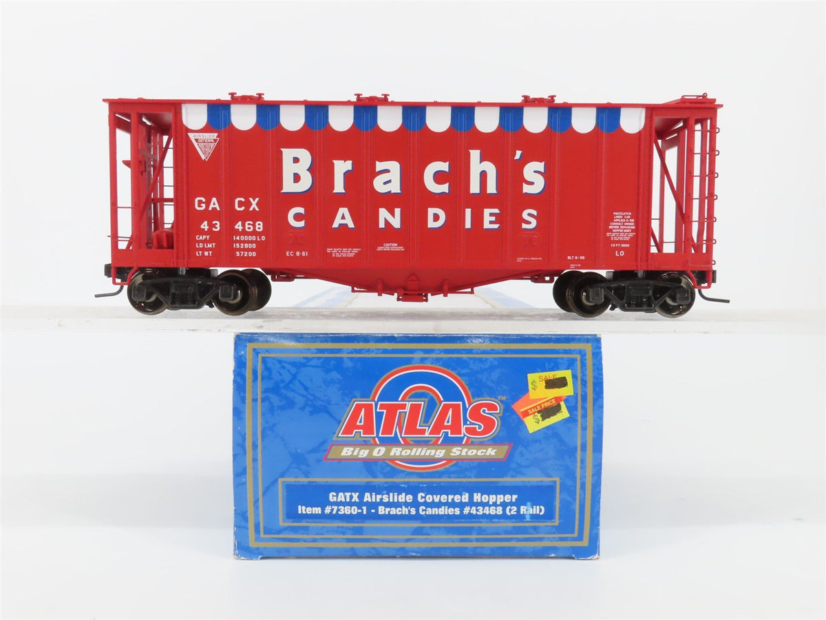 O Scale 2-Rail Atlas 7360-1 GACX Brach&#39;s Candies Airslide Covered Hopper #43468
