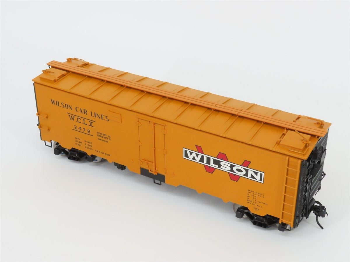 O Scale 2-Rail Atlas 9538-2 WCLX Wilson Car Lines 40&#39; Steel Reefer Car #2478