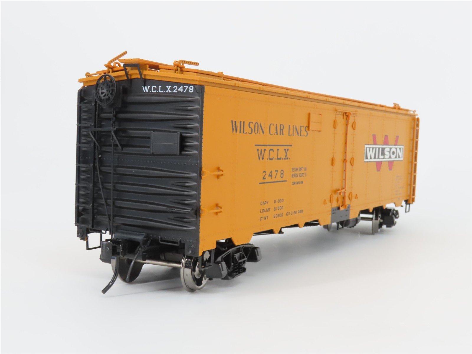 O Scale 2-Rail Atlas 9538-2 WCLX Wilson Car Lines 40' Steel Reefer Car #2478
