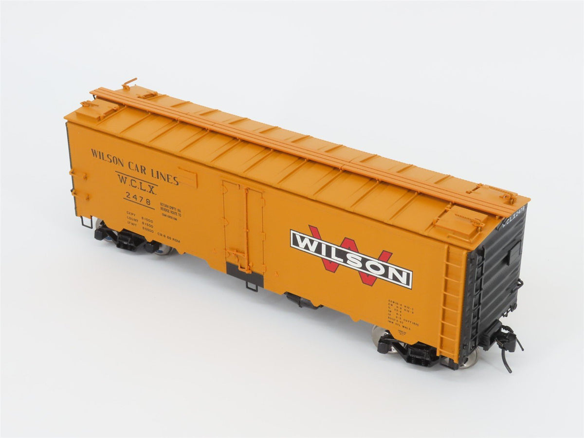 O Scale 2-Rail Atlas 9538-2 WCLX Wilson Car Lines 40&#39; Steel Reefer Car #2478