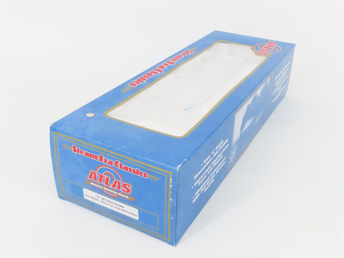 O Scale 2-Rail Atlas 9538-2 WCLX Wilson Car Lines 40&#39; Steel Reefer Car #2478