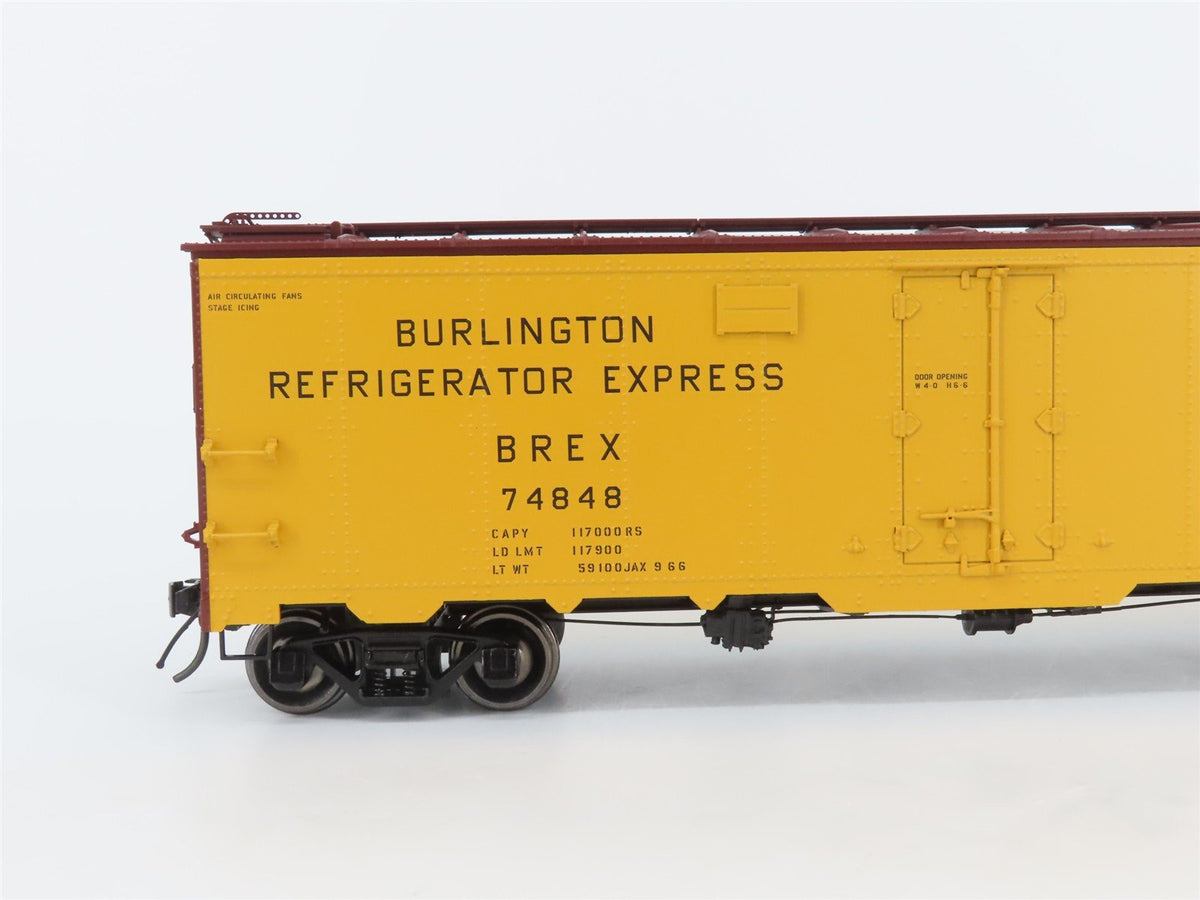 O Scale 2-Rail Atlas 3004901-2 BREX Burlington Route 40&#39; Steel Reefer #74848