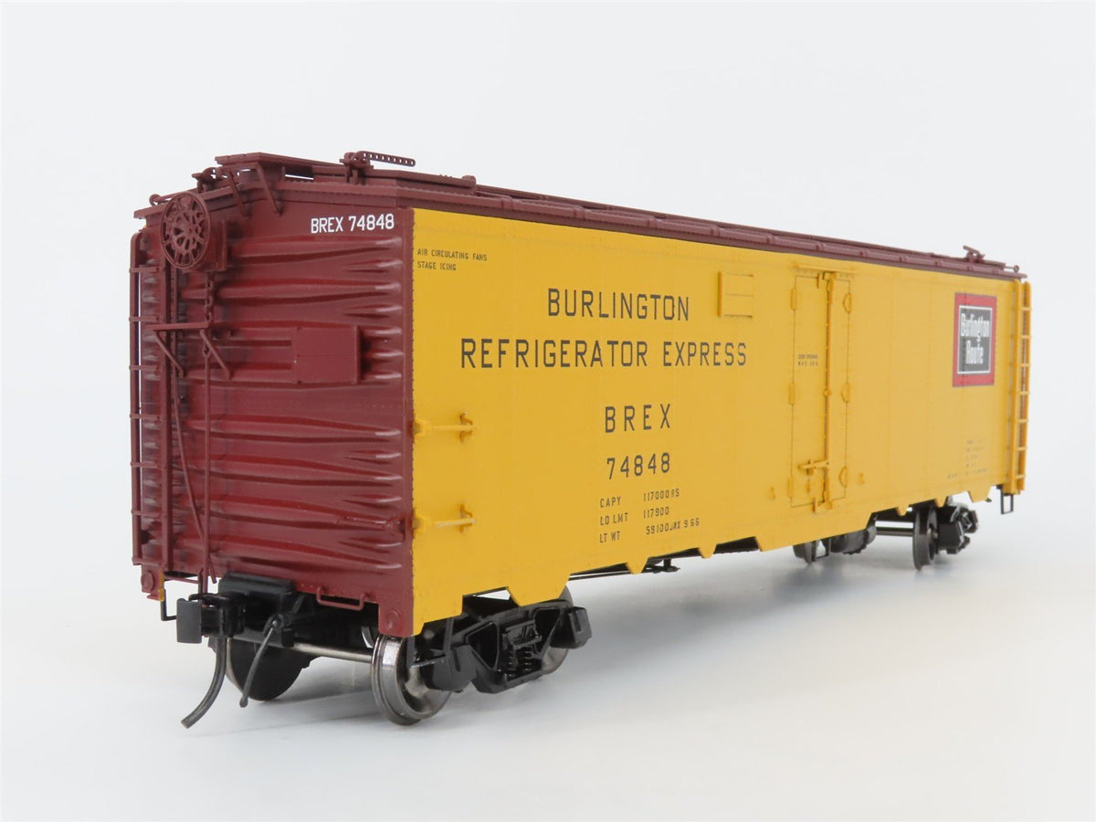 O Scale 2-Rail Atlas 3004901-2 BREX Burlington Route 40&#39; Steel Reefer #74848