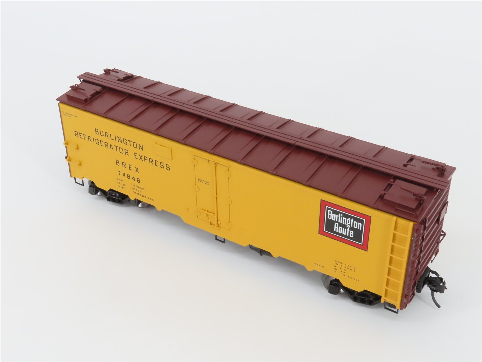 O Scale 2-Rail Atlas 3004901-2 BREX Burlington Route 40' Steel Reefer #74848
