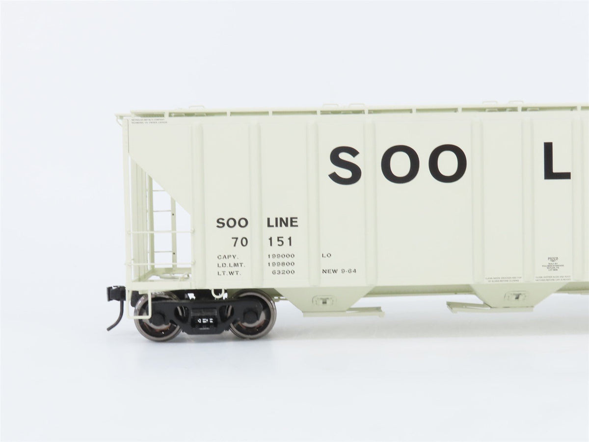O Scale 2-Rail Atlas 3002354-1 SOO Line PS-4427 3-Bay Hopper Car #70151