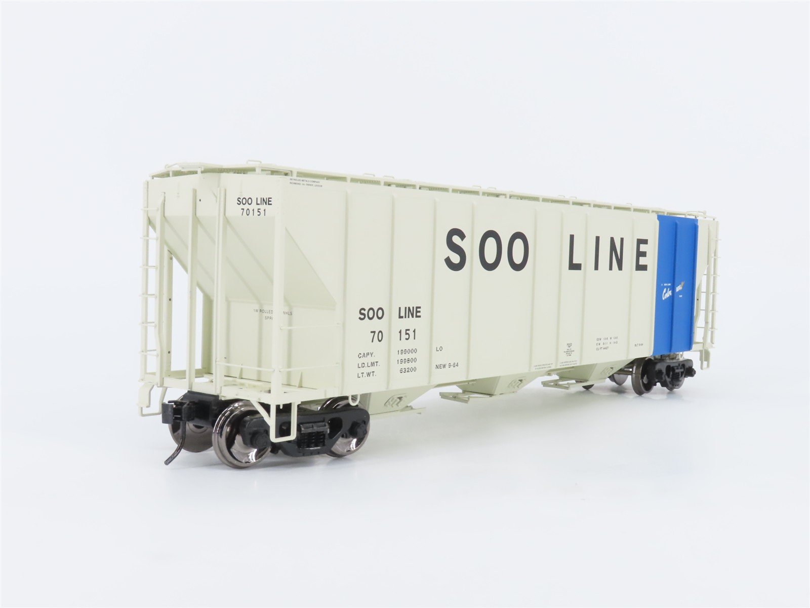 O Scale 2-Rail Atlas 3002354-1 SOO Line PS-4427 3-Bay Hopper Car #70151