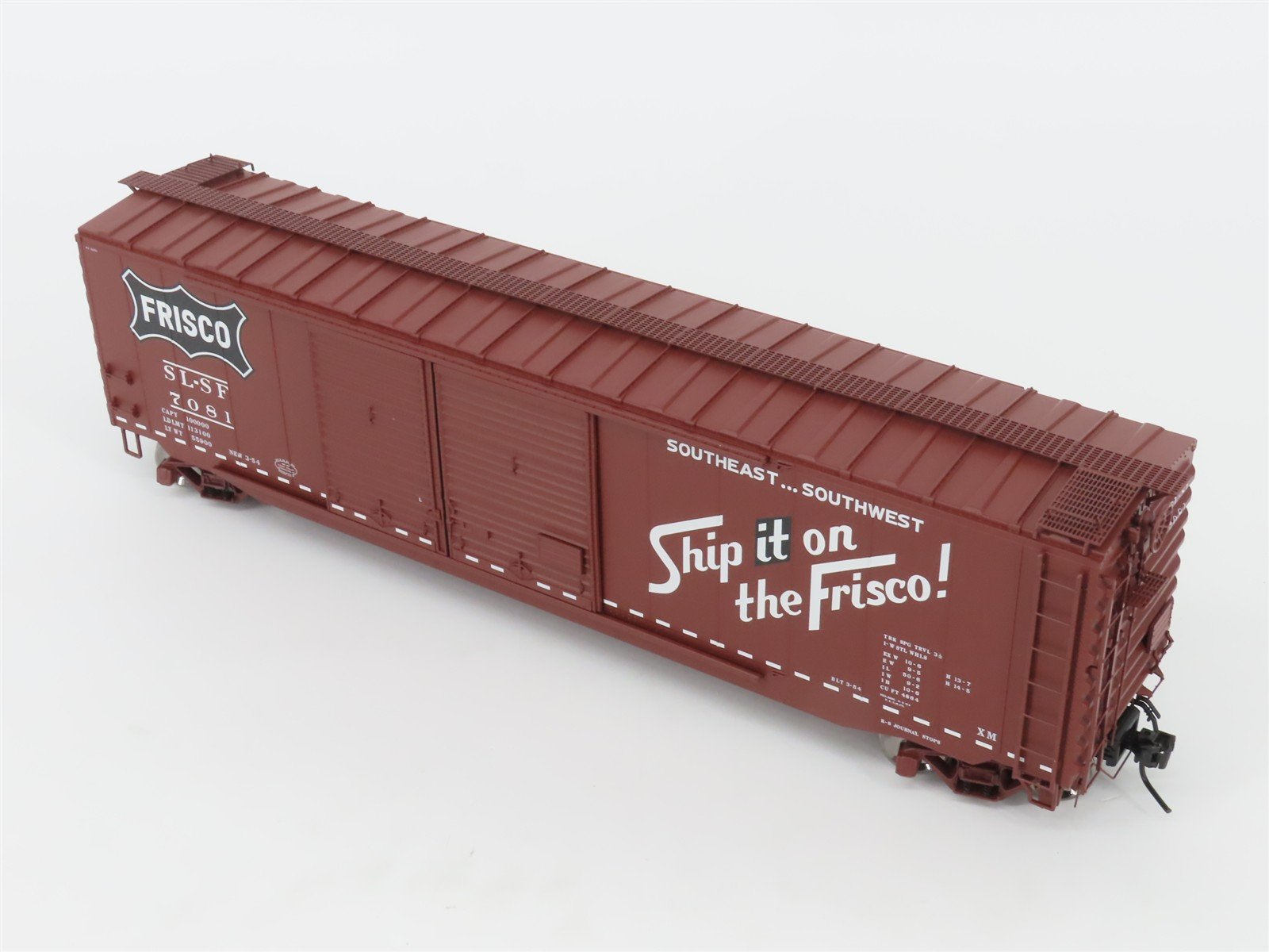 O Scale 2-Rail Atlas 9412-3 SLSF Frisco 50' PS-1 Double Door Boxcar #7081