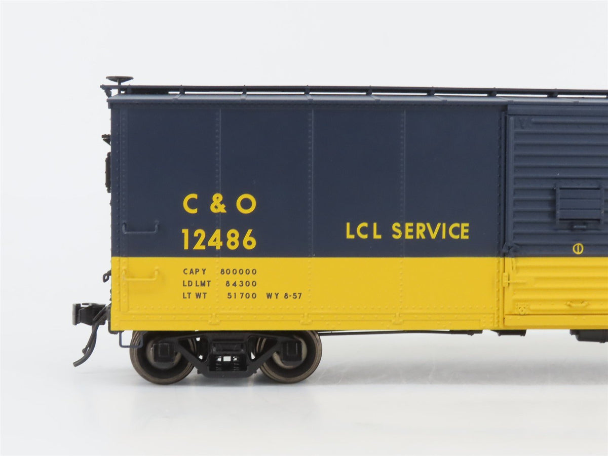 O Scale 2-Rail Atlas 3002614-2 C&amp;O Chesapeake &amp; Ohio Re-Built Boxcar #12486