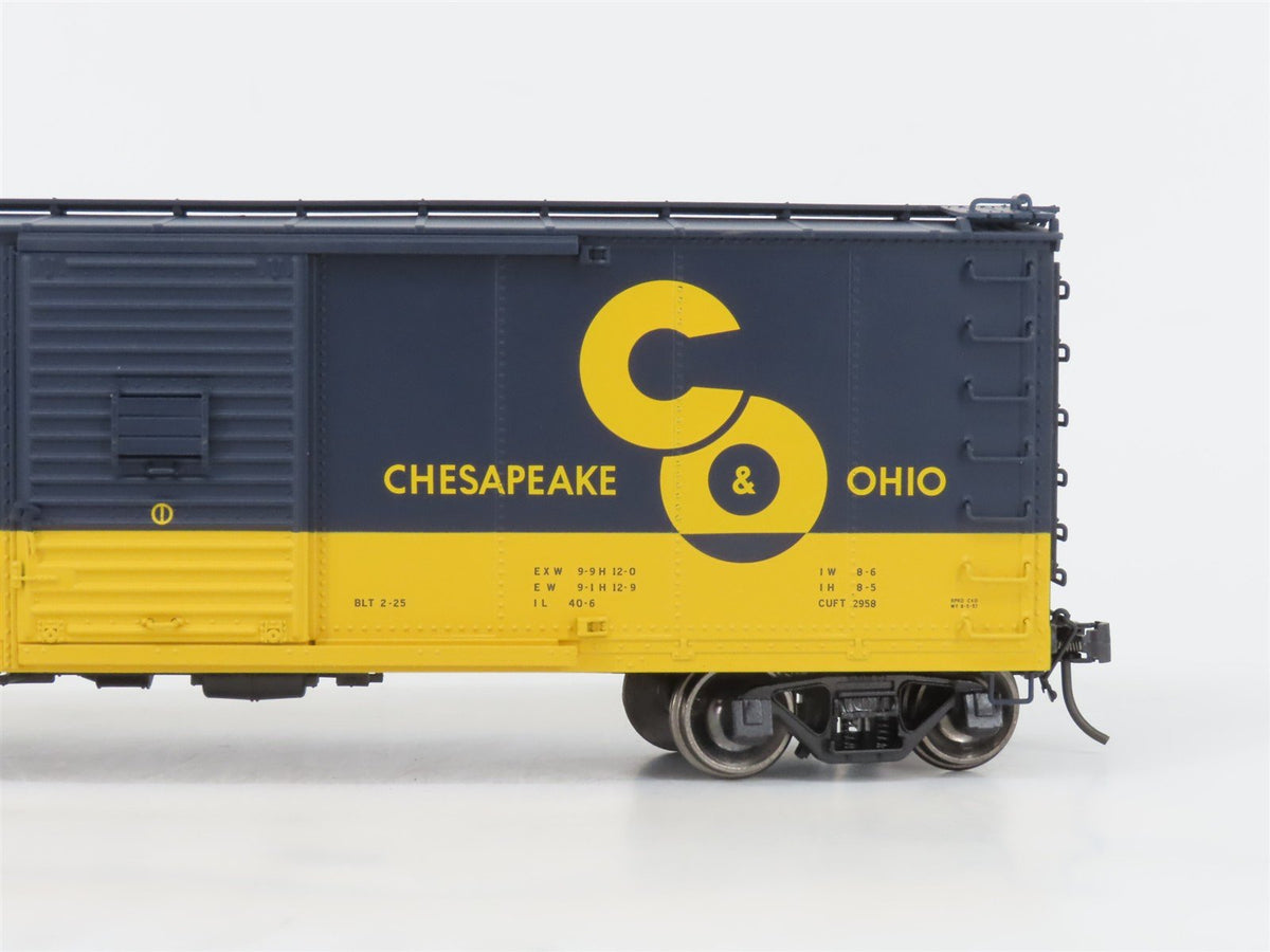 O Scale 2-Rail Atlas 3002614-2 C&amp;O Chesapeake &amp; Ohio Re-Built Boxcar #12486