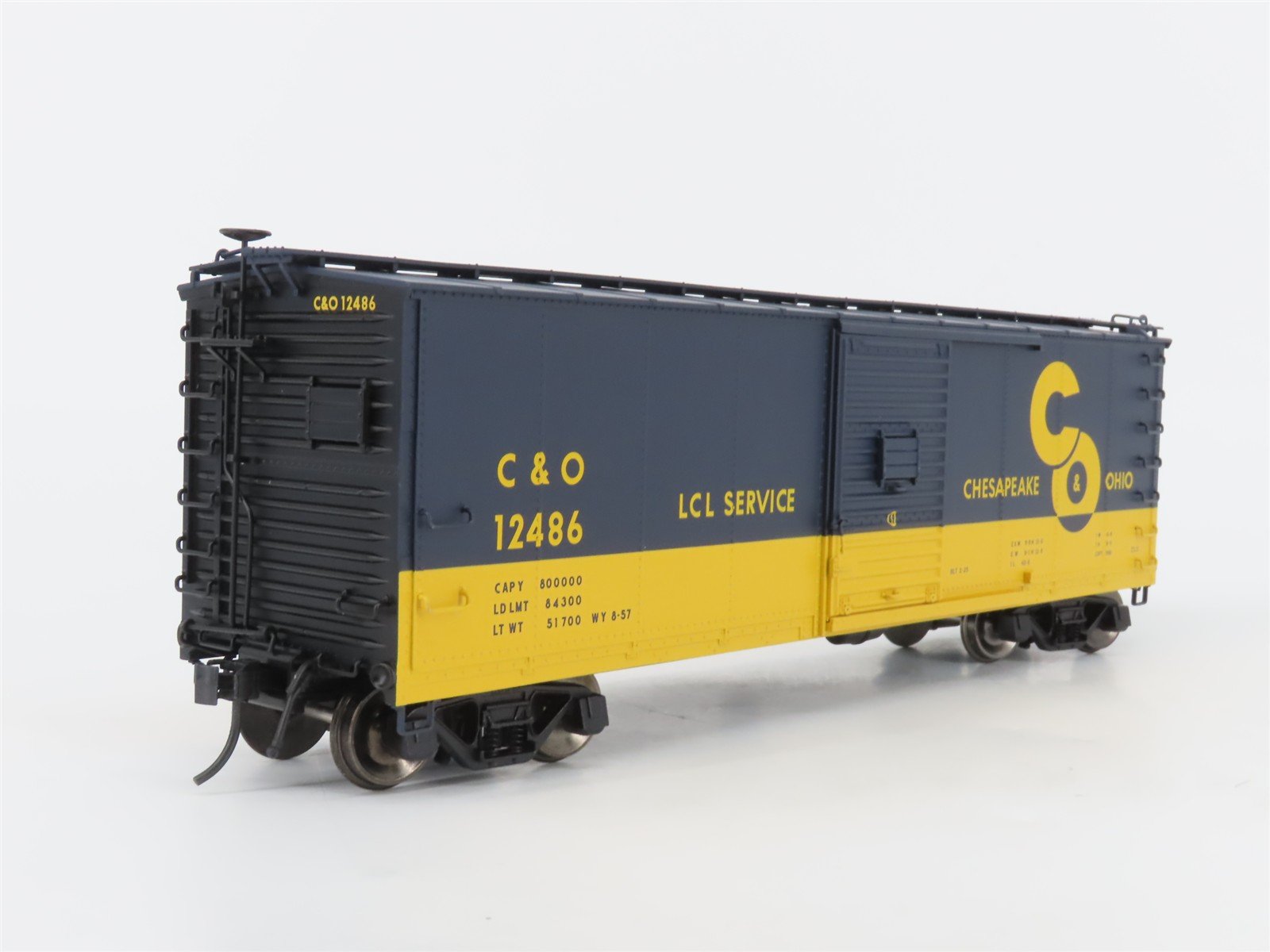 O Scale 2-Rail Atlas 3002614-2 C&O Chesapeake & Ohio Re-Built Boxcar #12486