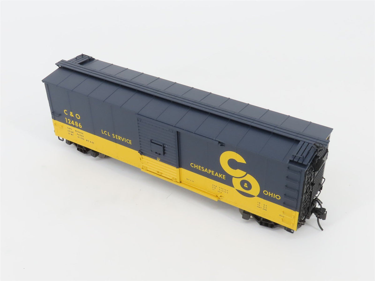 O Scale 2-Rail Atlas 3002614-2 C&amp;O Chesapeake &amp; Ohio Re-Built Boxcar #12486