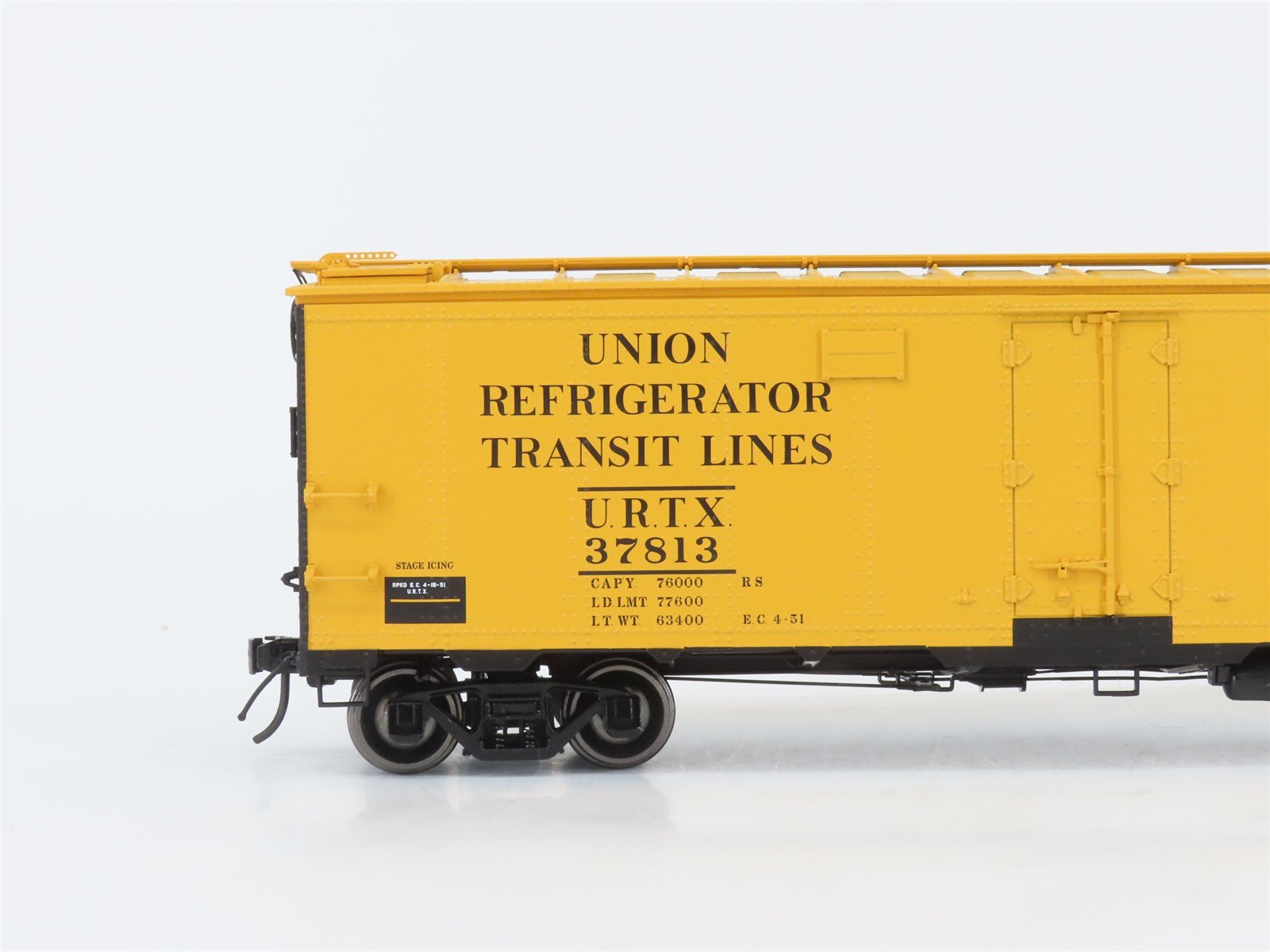 O Scale 2-Rail Atlas 3004902-3 URTX/Erie 40' Steel Reefer Car #37813