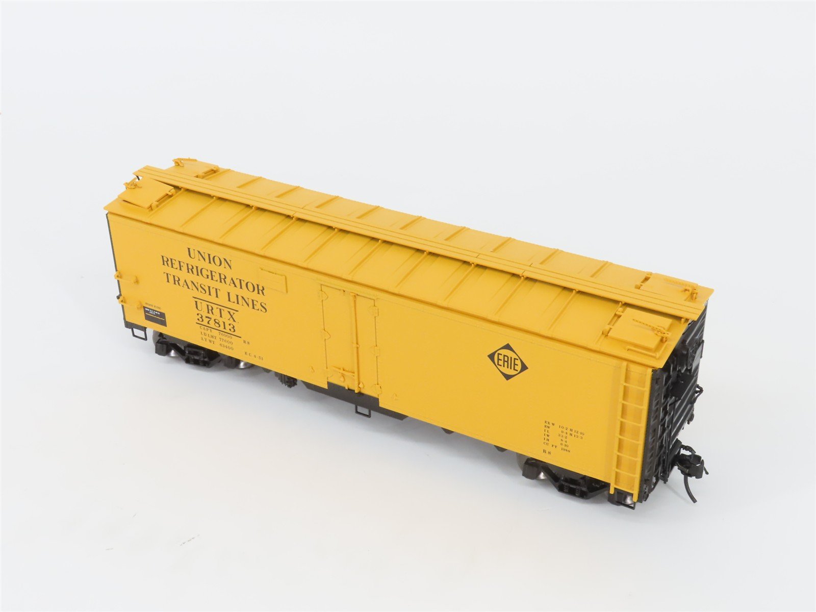 O Scale 2-Rail Atlas 3004902-3 URTX/Erie 40' Steel Reefer Car #37813