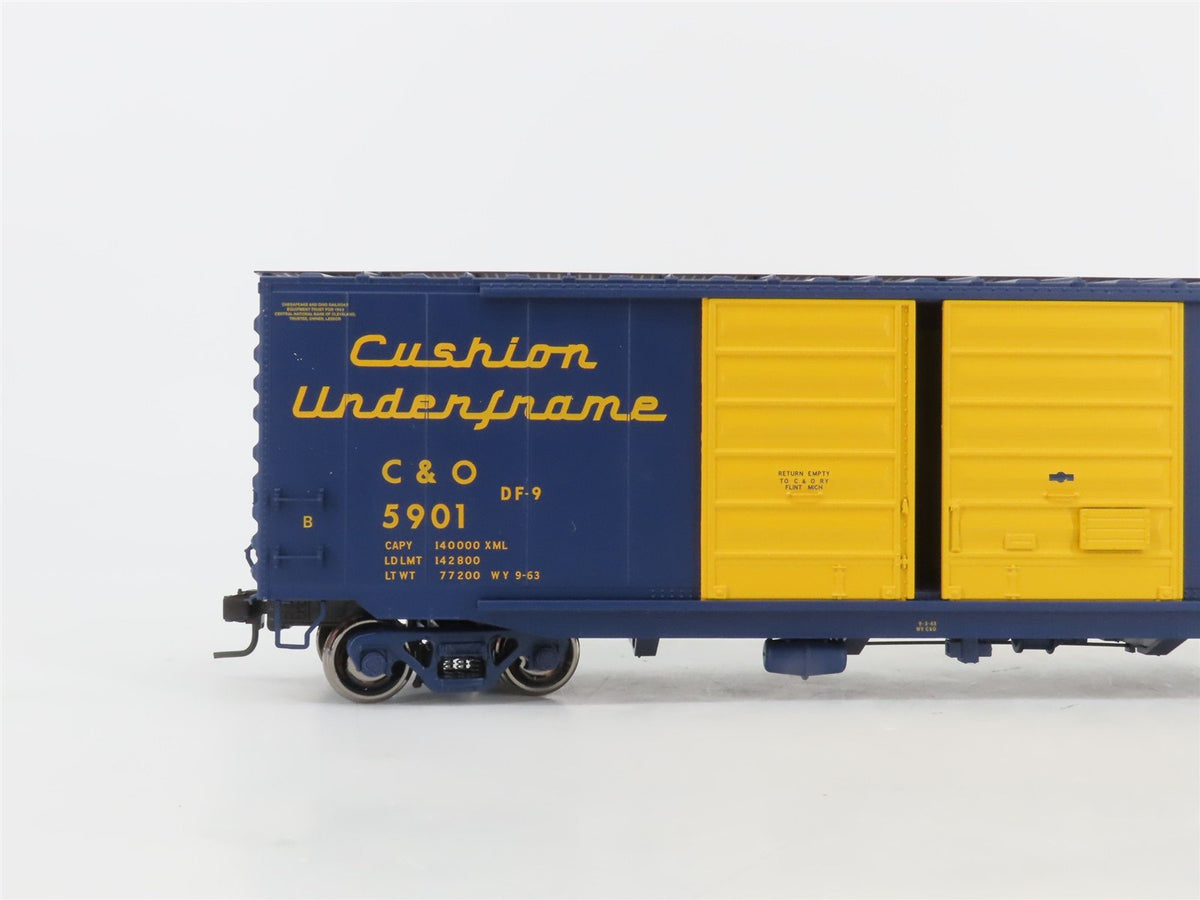O Scale 2-Rail Atlas 9409-1 C&amp;O Chesapeake &amp; Ohio 50&#39; PS-1 Boxcar #5901