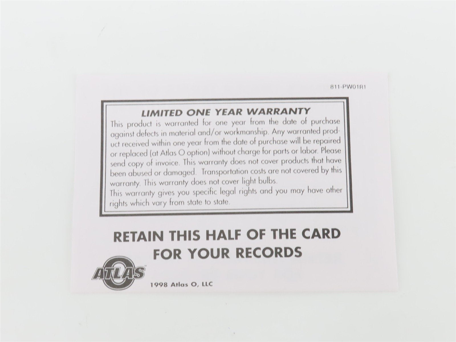 O Scale 2-Rail Atlas 9571-3 M&StL Railway 1937 40' AAR Single Door Boxcar #54628