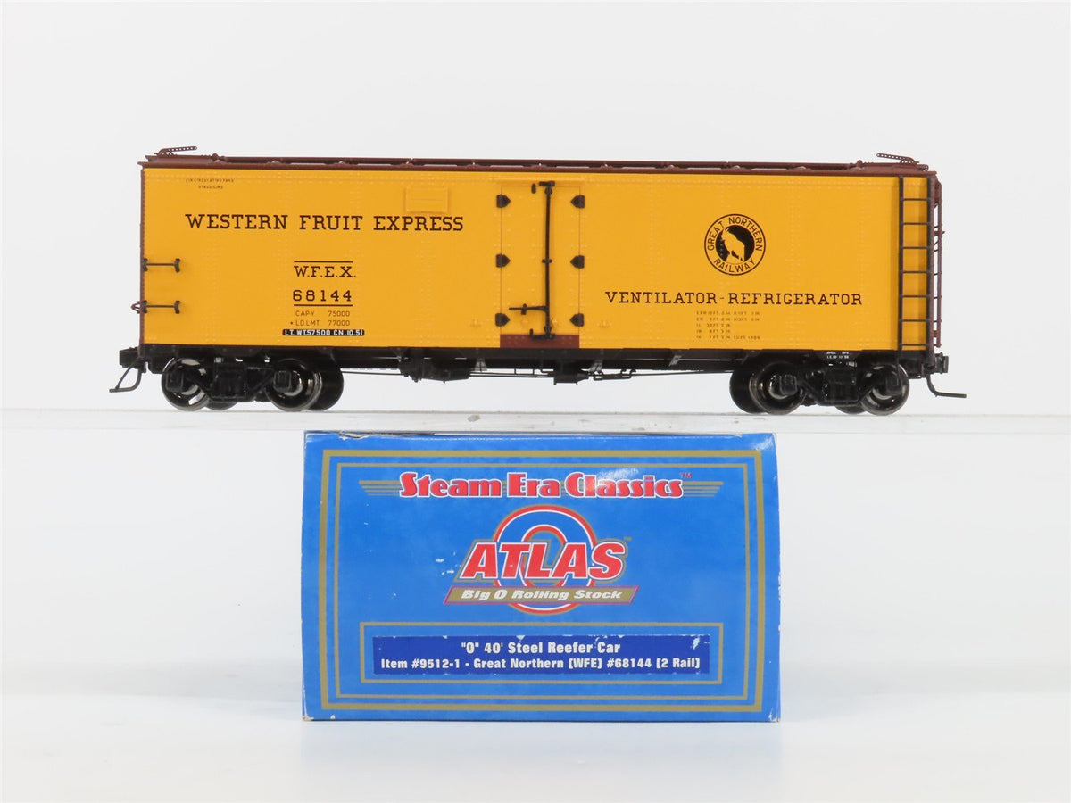 O Scale 2-Rail Atlas 9512-1 WFEX Great Northern 40&#39; Steel Reefer Car #68144