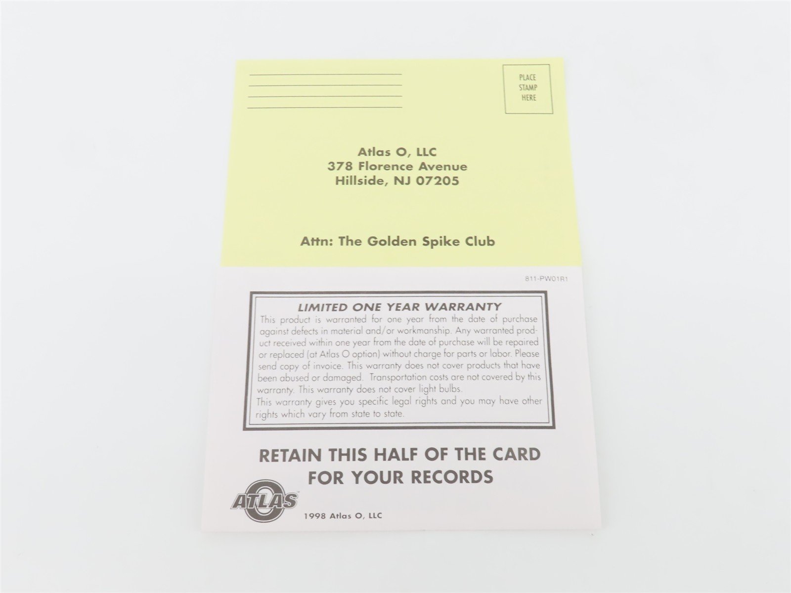 O Scale 2-Rail Atlas 9512-1 WFEX Great Northern 40' Steel Reefer Car #68144