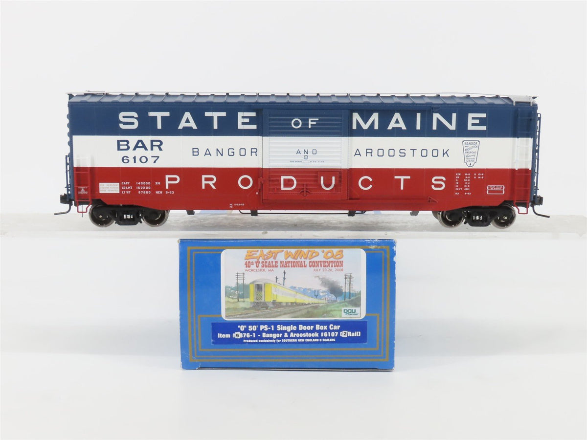O Scale 2-Rail Atlas 9876-1 BAR Bangor &amp; Aroostook PS-1 50&#39; Boxcar #6107