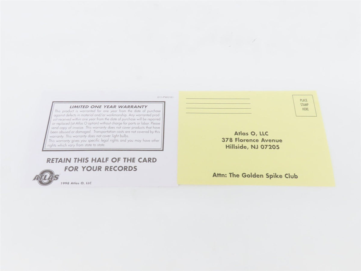 O Scale 2-Rail Atlas 9876-1 BAR Bangor &amp; Aroostook PS-1 50&#39; Boxcar #6107