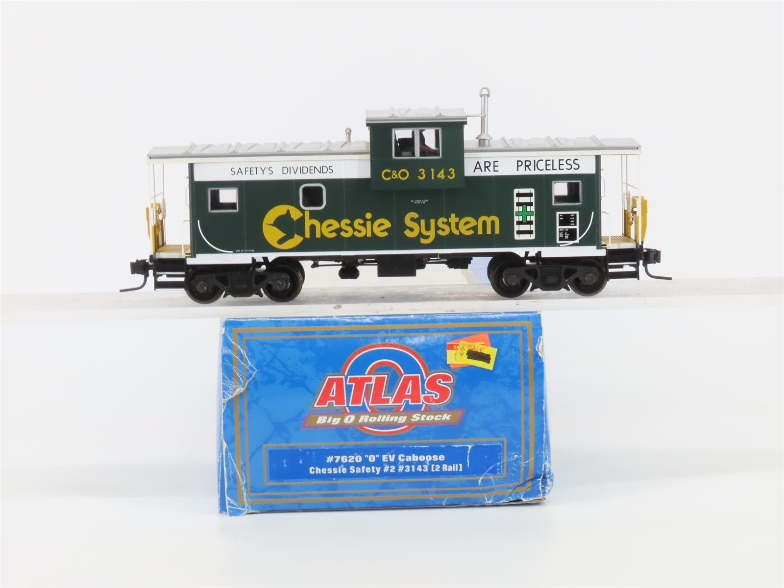 O Scale 2-Rail Atlas 7620 C&O Chessie System EV Caboose #3443