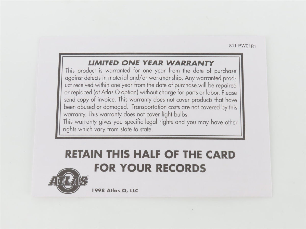 O 2-Rail Atlas 9411-3 L&amp;N Louisville &amp; Nashville &quot;Dixie Line&quot; 50&#39; Boxcar #99735