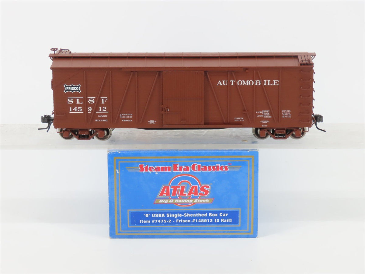O Scale 2-Rail Atlas 7475-2 SLSF Frisco 40&#39; USRA Single Door Boxcar #145912