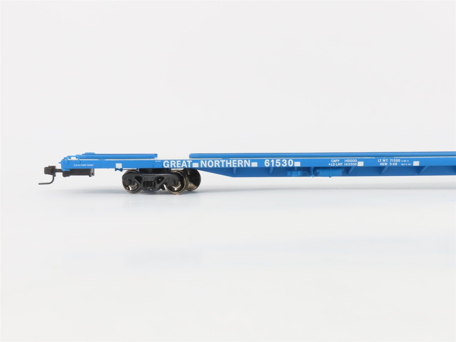 O Scale 2-Rail Atlas 7971-3 GN Great Northern Big Sky Blue 89' Flatcar #61530