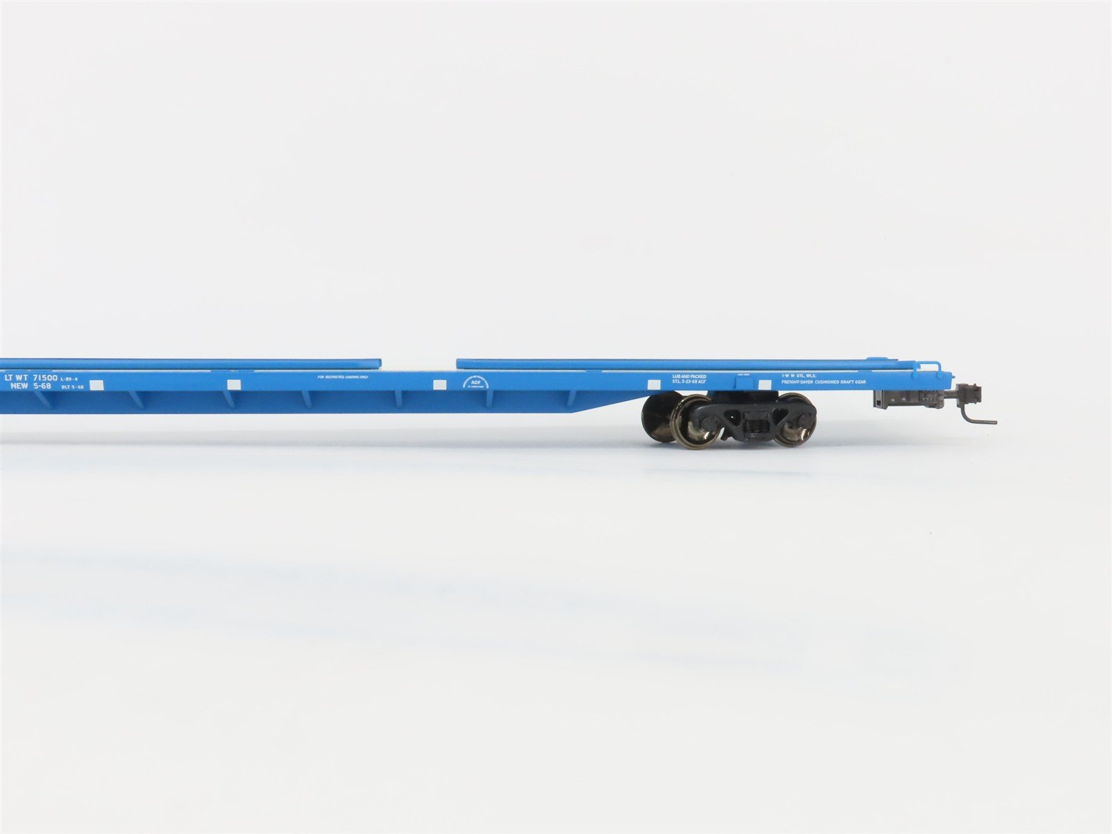 O Scale 2-Rail Atlas 7971-3 GN Great Northern Big Sky Blue 89' Flatcar #61530