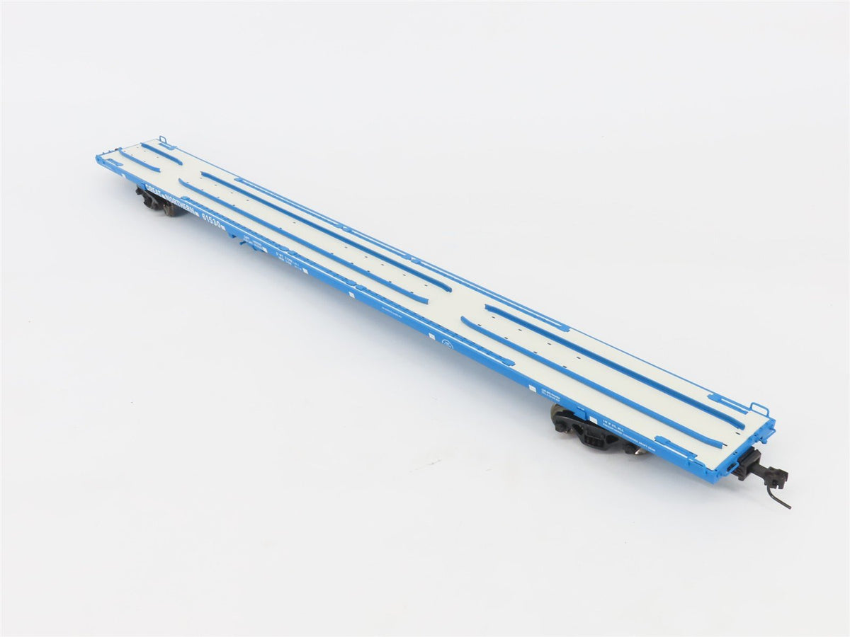 O Scale 2-Rail Atlas 7971-3 GN Great Northern Big Sky Blue 89&#39; Flatcar #61530