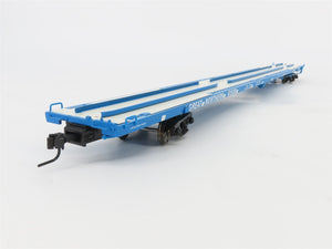 O Scale 2-Rail Atlas 7971-3 GN Great Northern Big Sky Blue 89' Flatcar #61530