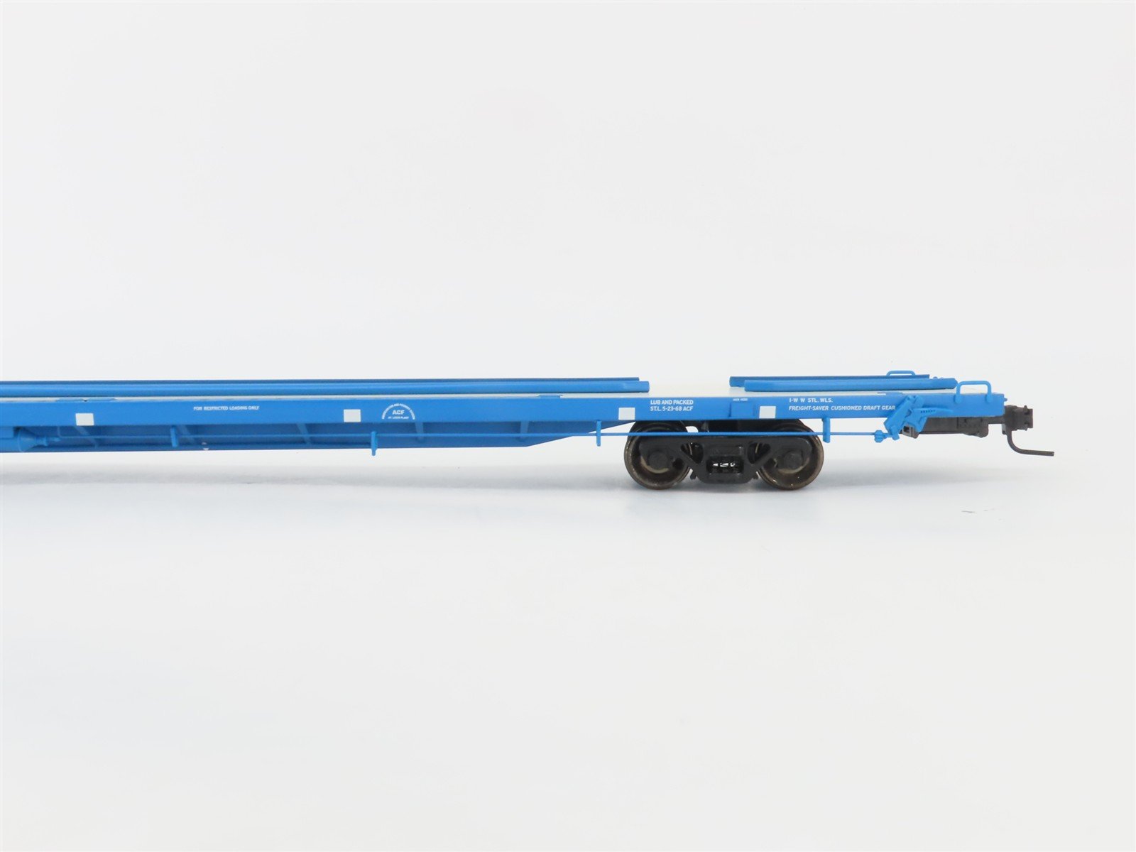 O Scale 2-Rail Atlas 7971-2 GN Great Northern Big Sky Blue 89' Flatcar #61529