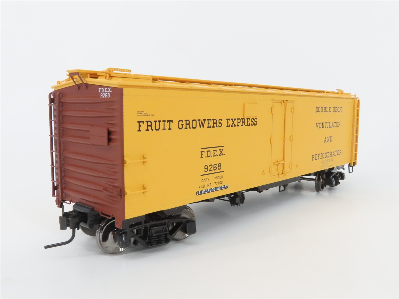 O Scale 2-Rail Atlas 9511-1 FDEX Fruit Growers Express 40' Steel Reefer #9268
