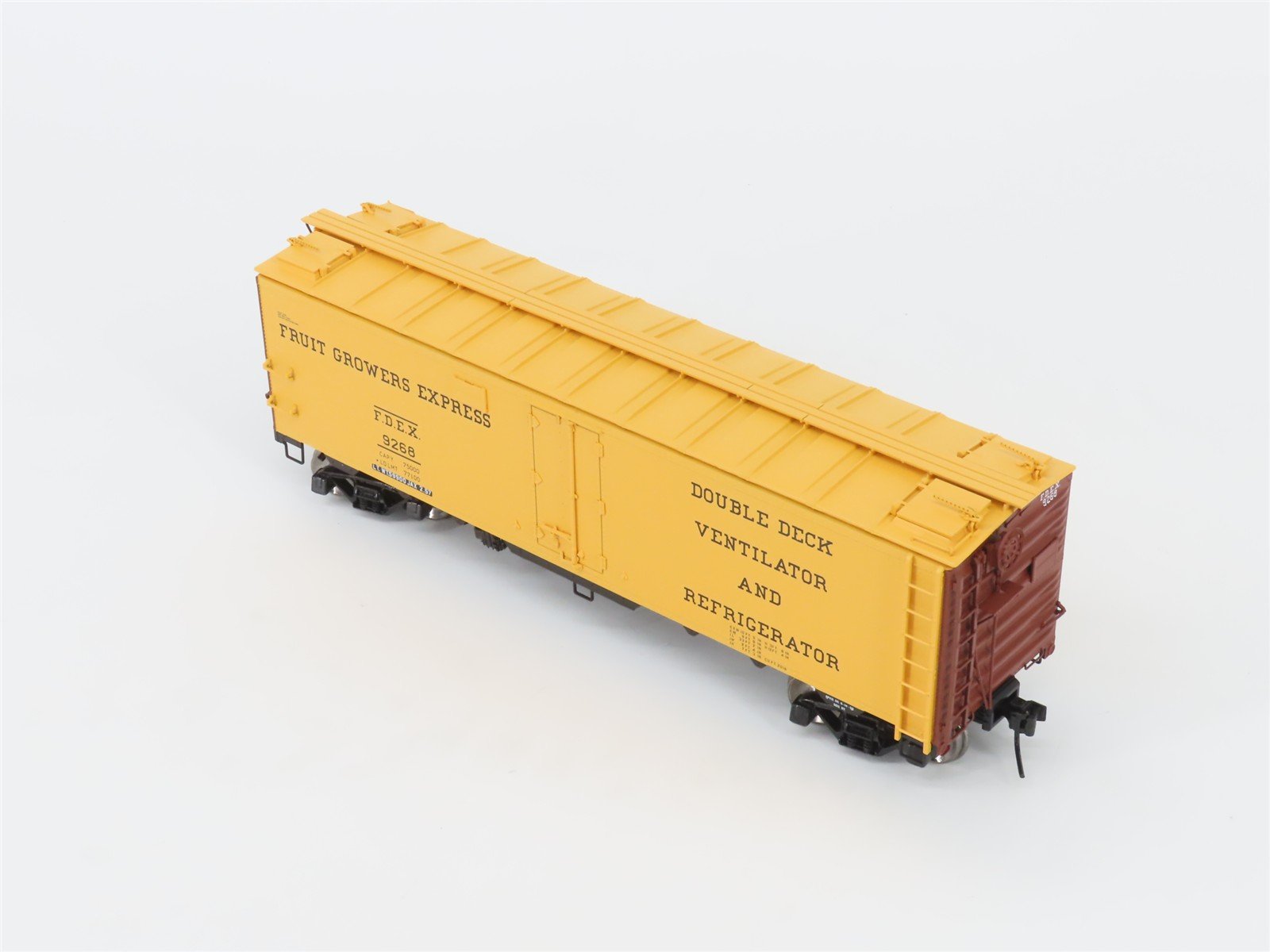 O Scale 2-Rail Atlas 9511-1 FDEX Fruit Growers Express 40' Steel Reefer #9268