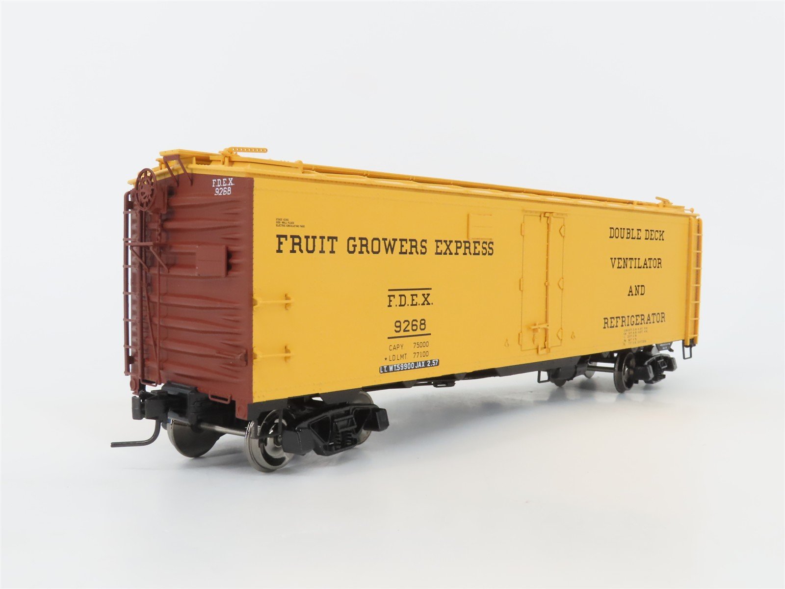 O Scale 2-Rail Atlas 9511-1 FDEX Fruit Growers Express 40' Steel Reefer #9268