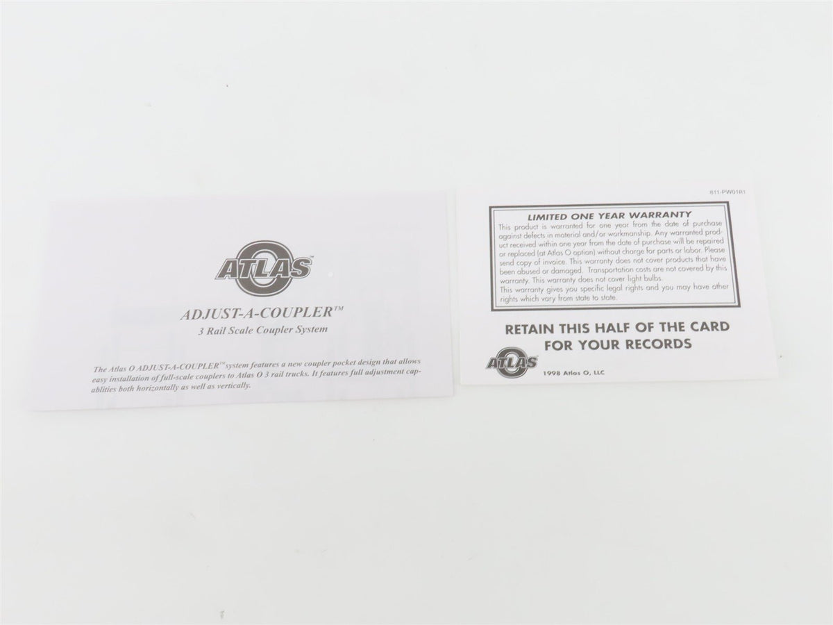 O Scale 2-Rail Atlas 9511-1 FDEX Fruit Growers Express 40&#39; Steel Reefer #9268