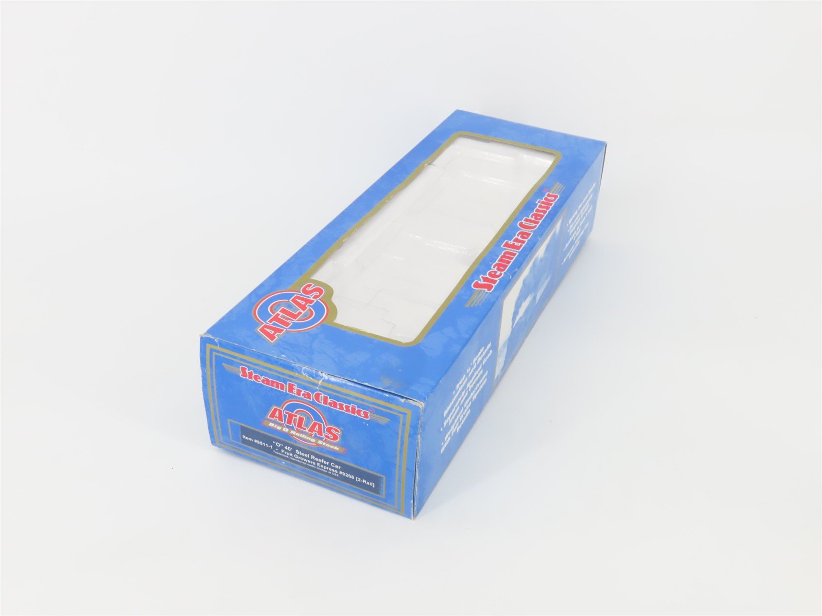 O Scale 2-Rail Atlas 9511-1 FDEX Fruit Growers Express 40' Steel Reefer #9268