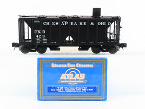 O Gauge 3-Rail Atlas 8358-6 C&O Chesapeake & Ohio ACF 70-Ton 2-Bay Hopper #423