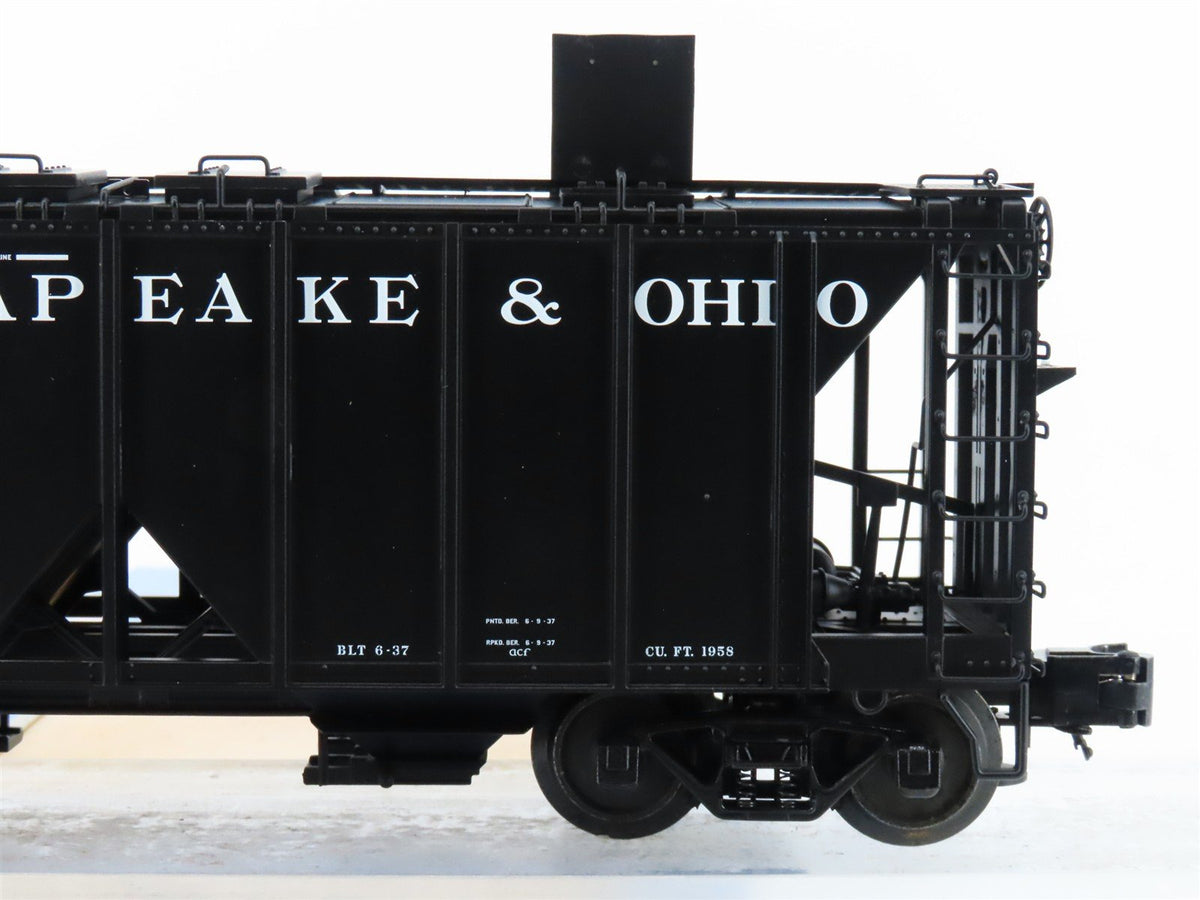 O Gauge 3-Rail Atlas 8358-6 C&amp;O Chesapeake &amp; Ohio ACF 70-Ton 2-Bay Hopper #423