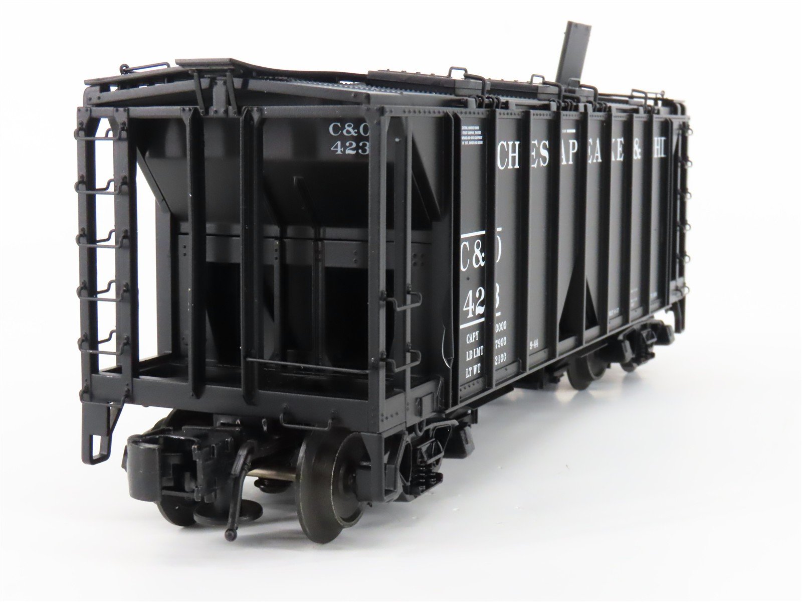O Gauge 3-Rail Atlas 8358-6 C&O Chesapeake & Ohio ACF 70-Ton 2-Bay Hopper #423
