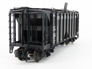 O Gauge 3-Rail Atlas 8358-6 C&O Chesapeake & Ohio ACF 70-Ton 2-Bay Hopper #423
