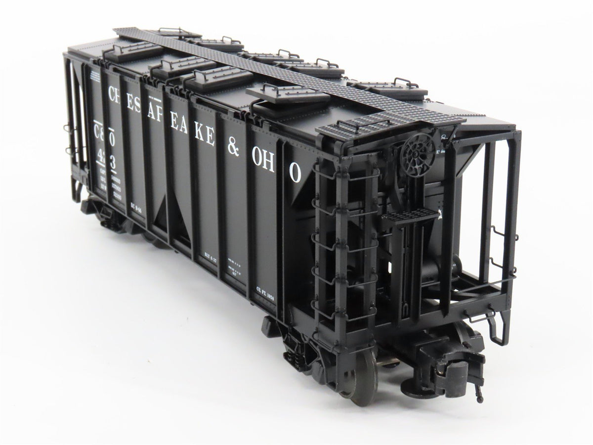 O Gauge 3-Rail Atlas 8358-6 C&amp;O Chesapeake &amp; Ohio ACF 70-Ton 2-Bay Hopper #423