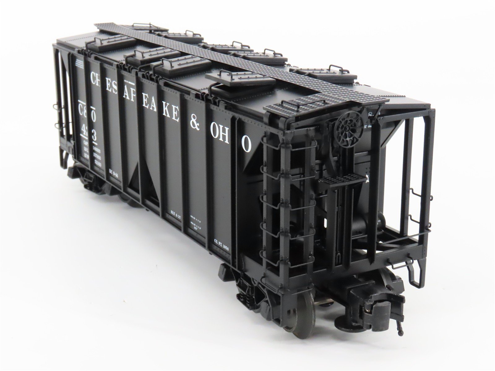O Gauge 3-Rail Atlas 8358-6 C&O Chesapeake & Ohio ACF 70-Ton 2-Bay Hopper #423
