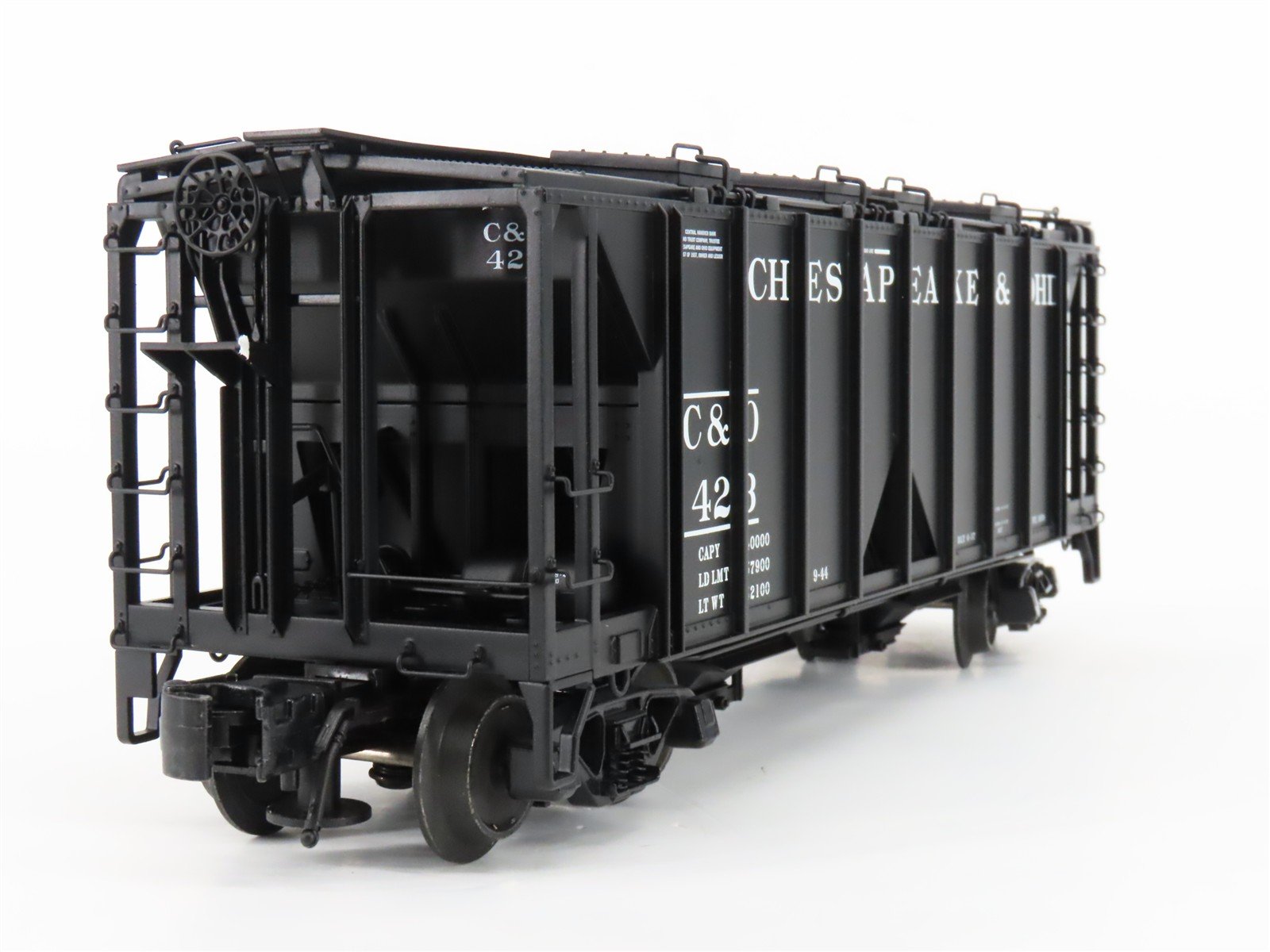 O Gauge 3-Rail Atlas 8358-6 C&O Chesapeake & Ohio ACF 70-Ton 2-Bay Hopper #423