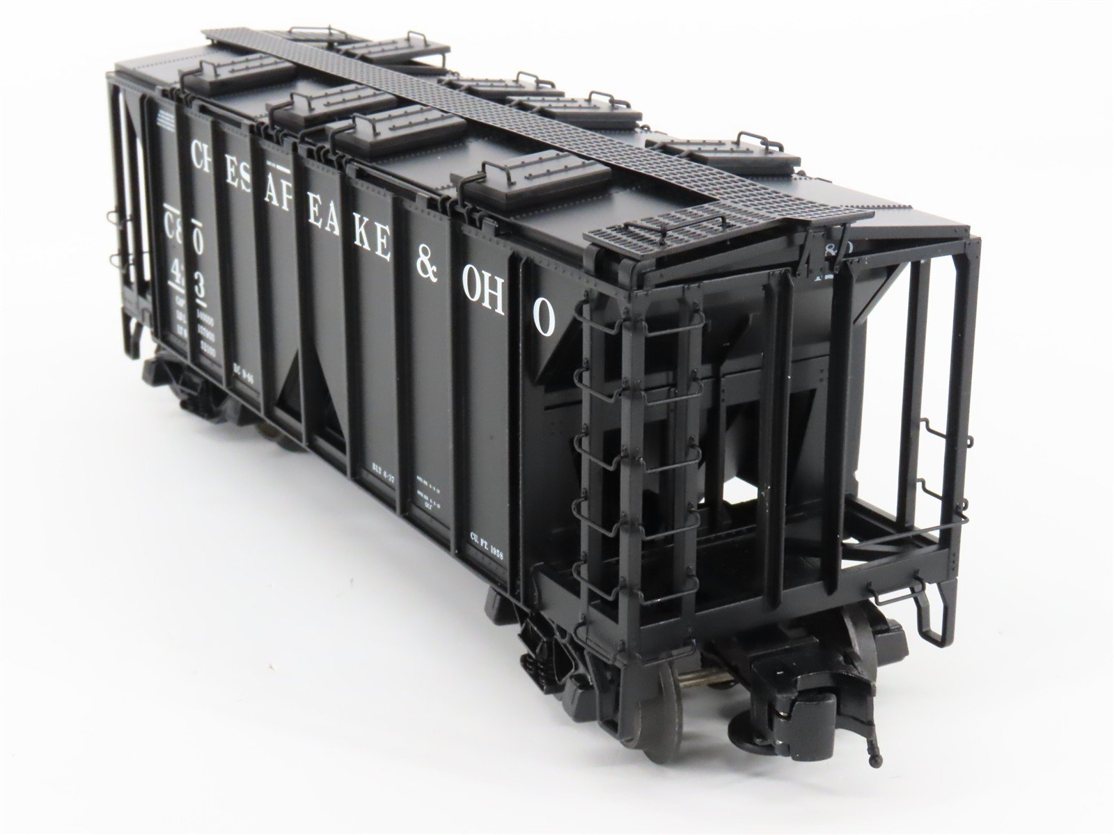 O Gauge 3-Rail Atlas 8358-6 C&O Chesapeake & Ohio ACF 70-Ton 2-Bay Hopper #423