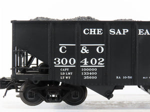 O 3-Rail Atlas 6752-5 C&O Chesapeake & Ohio Die-Cast 2-Bay Hopper Car #300402