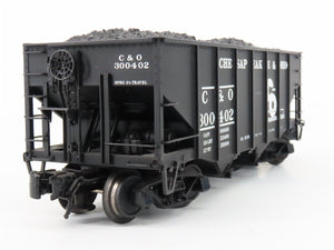 O 3-Rail Atlas 6752-5 C&O Chesapeake & Ohio Die-Cast 2-Bay Hopper Car #300402