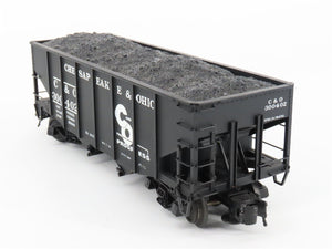 O 3-Rail Atlas 6752-5 C&O Chesapeake & Ohio Die-Cast 2-Bay Hopper Car #300402