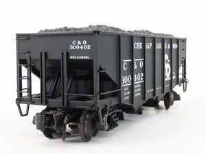 O 3-Rail Atlas 6752-5 C&O Chesapeake & Ohio Die-Cast 2-Bay Hopper Car #300402