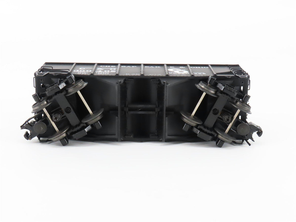 O 3-Rail Atlas 6752-5 C&amp;O Chesapeake &amp; Ohio Die-Cast 2-Bay Hopper Car #300402